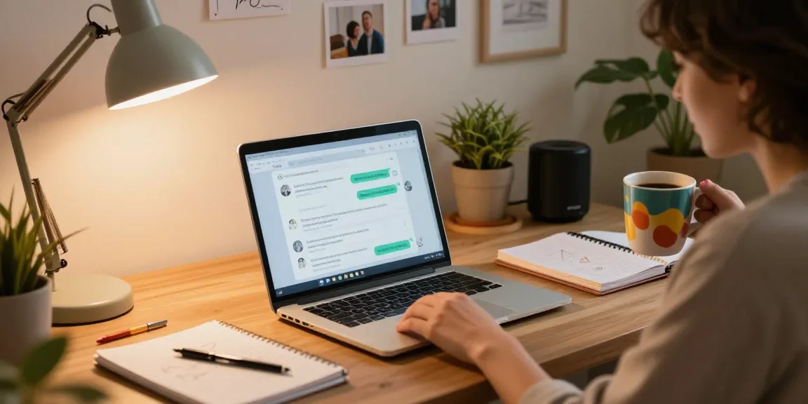 Engaging in spicy chat ai interactions in a cozy home office.